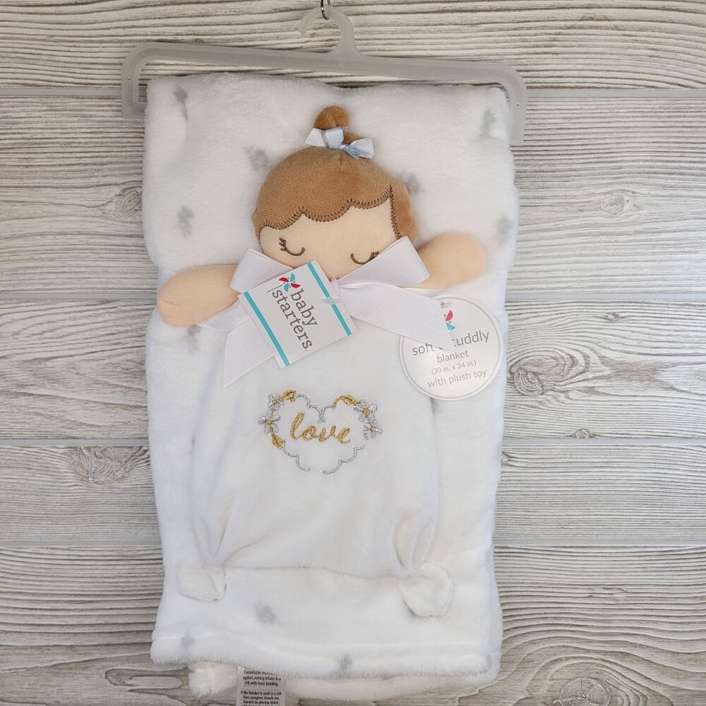 Baby Starters Baby Blanket Plush Angel‎ Security Blanket Lovey Nursery Gift